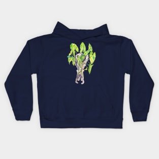 Platypus Skull Planter Kids Hoodie